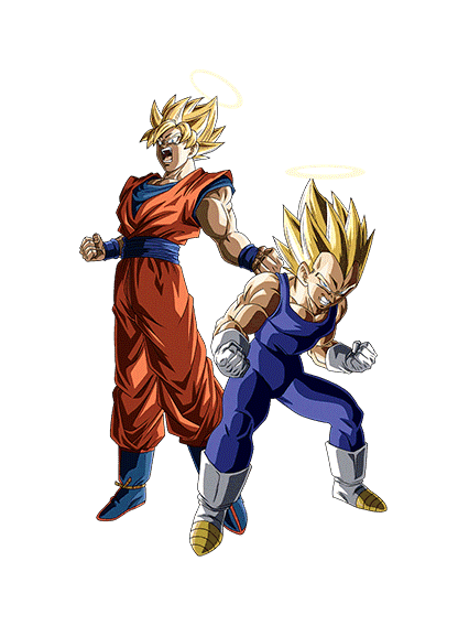 Son Goku Super Saiyan (ange) & 
Vegeta Super Saiyan (ange)