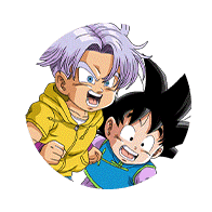 Trunks (petit) & Son Goten (petit) & Maron