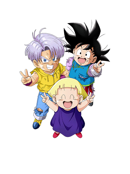 Trunks (petit) & Son Goten (petit) & Maron