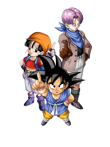 Son Goku (GT) & Pan (GT) & Trunks (GT)