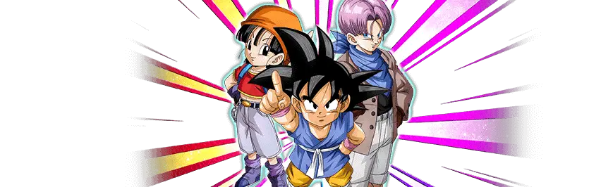 Son Goku (GT) & Pan (GT) & Trunks (GT)