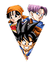 Son Goku (GT) & Pan (GT) & Trunks (GT)