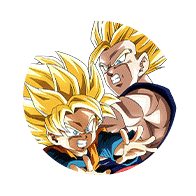 Son Gohan Super Saiyan (jeune) & 
Son Goten Super Saiyan (petit)