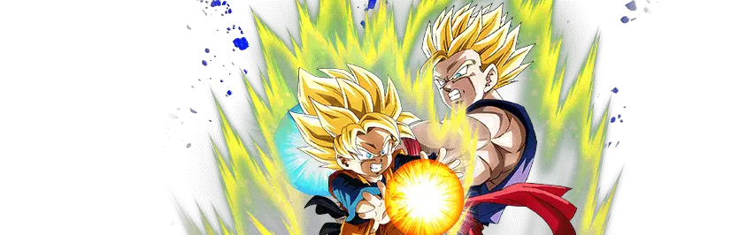 Son Gohan Super Saiyan (jeune) & 
Son Goten Super Saiyan (petit)