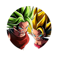 Caulifla Super Saiyan 2 & 
Kale Super Saiyan 2