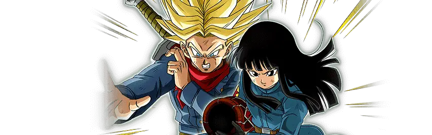 Trunks Super Saiyan (futur) & Mai (futur)