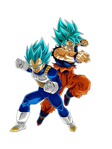 Son Goku Super Saiyan divin SS & 
Vegeta Super Saiyan divin SS