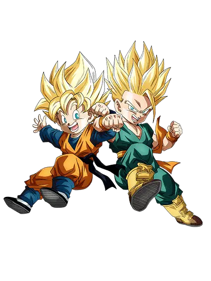 Trunks Super Saiyan (petit) & Son Goten Super Saiyan (petit)