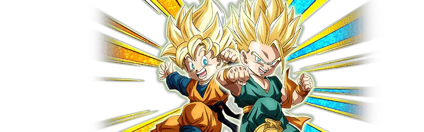 Trunks Super Saiyan (petit) & Son Goten Super Saiyan (petit)