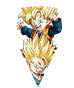 Trunks Super Saiyan (petit) &
Son Goten Super Saiyan (petit)