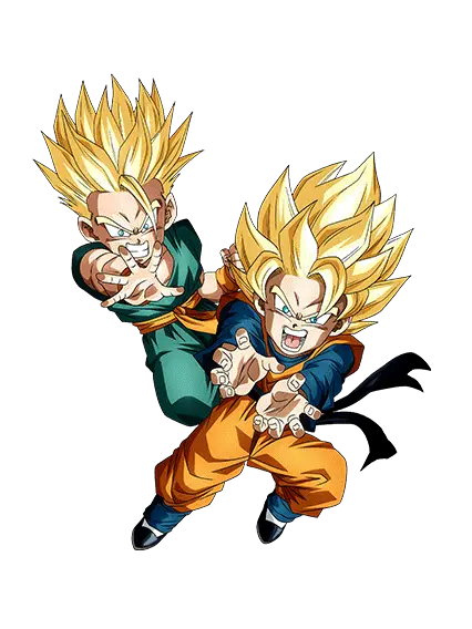 Trunks Super Saiyan (petit) & Son Goten Super Saiyan (petit)