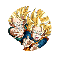 Trunks Super Saiyan (petit) & Son Goten Super Saiyan (petit)