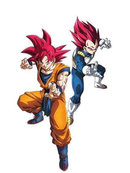 Son Goku Super Saiyan divin 
& Vegeta Super Saiyan divin