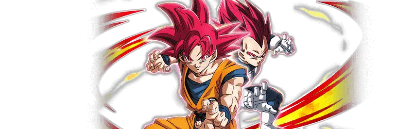 Son Goku Super Saiyan divin 
& Vegeta Super Saiyan divin