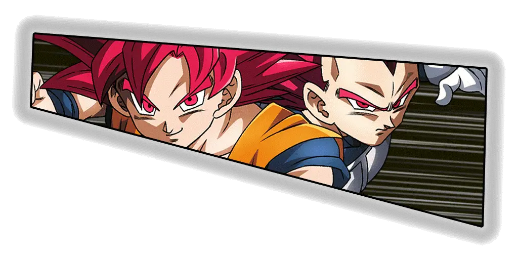 Son Goku Super Saiyan divin 
& Vegeta Super Saiyan divin