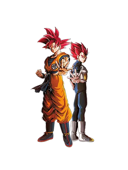 Son Goku Super Saiyan divin 
& Vegeta Super Saiyan divin