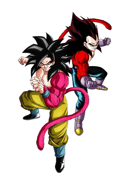 Son Goku Super Saiyan 4 & Vegeta Super Saiyan 4