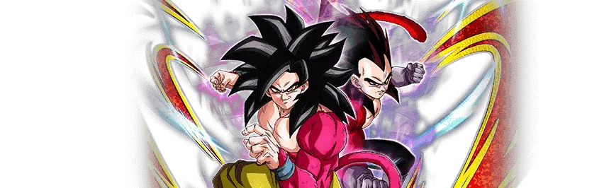 Son Goku Super Saiyan 4 & Vegeta Super Saiyan 4