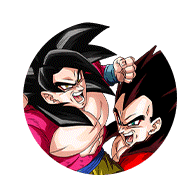 Son Goku Super Saiyan 4 & Vegeta Super Saiyan 4