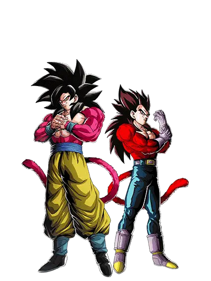 Son Goku Super Saiyan 4 & Vegeta Super Saiyan 4