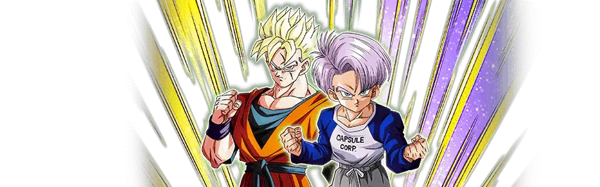 Son Gohan Super Saiyan (futur) & Trunks (enfant) (futur)