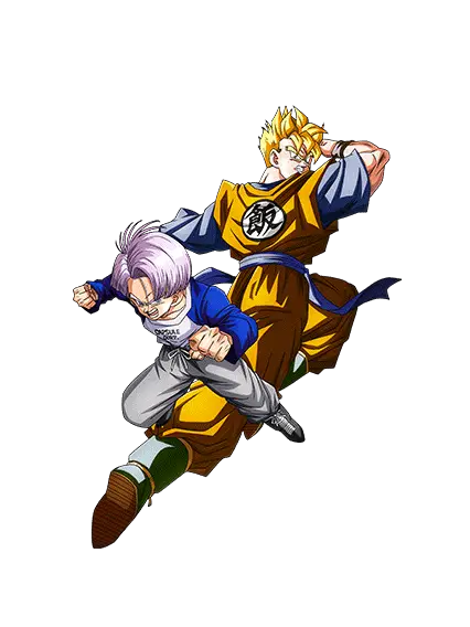 Son Gohan Super Saiyan (futur) & Trunks (enfant) (futur)