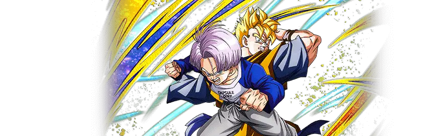 Son Gohan Super Saiyan (futur) & Trunks (enfant) (futur)