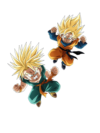 Trunks Super Saiyan (petit) & Son Goten Super Saiyan (petit)