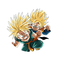 Trunks Super Saiyan (petit) & Son Goten Super Saiyan (petit)