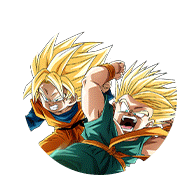 Trunks Super Saiyan (petit) & Son Goten Super Saiyan (petit)