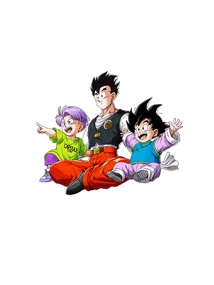 Son Gohan (jeune) & Son Goten (petit) & Trunks (petit) 