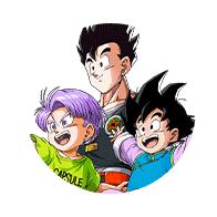 Son Gohan (jeune) & Son Goten (petit) & Trunks (petit) 