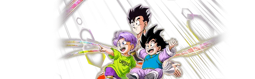 Son Gohan (jeune) & Son Goten (petit) & Trunks (petit) 