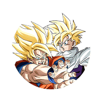 Son Goku Super Saiyan/Son Gohan Super Saiyan (enfant)