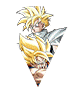 Son Goku Super Saiyan/Son Gohan Super Saiyan (enfant)