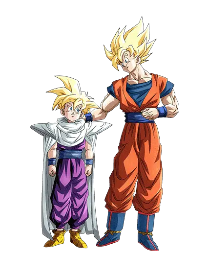 Son Goku Super Saiyan & Son Gohan Super Saiyan (enfant)