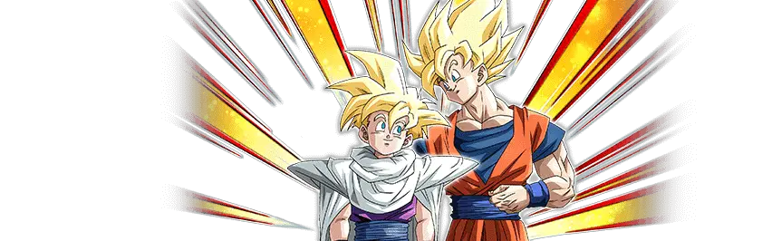 Son Goku Super Saiyan & Son Gohan Super Saiyan (enfant)