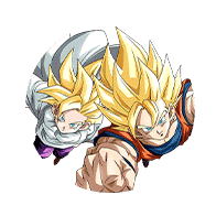 Son Goku Super Saiyan & Son Gohan Super Saiyan (enfant)