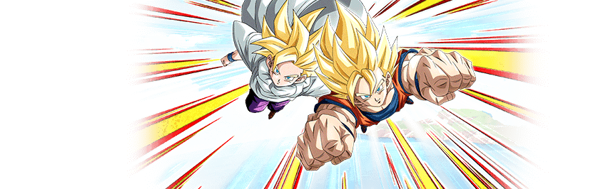 Son Goku Super Saiyan & Son Gohan Super Saiyan (enfant)