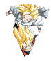 Son Goku Super Saiyan & Son Gohan Super Saiyan (enfant)