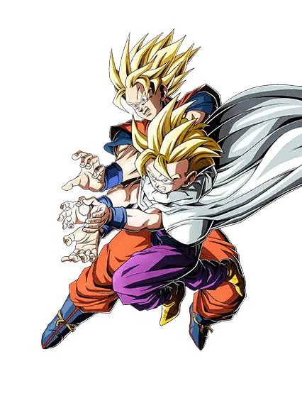 Son Goku Super Saiyan & Son Gohan Super Saiyan (enfant)