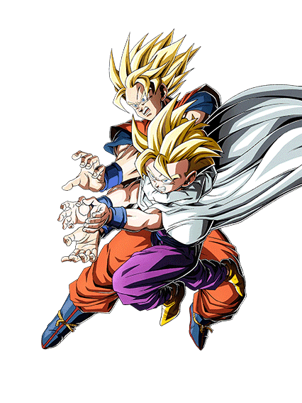 Son Goku Super Saiyan & Son Gohan Super Saiyan (enfant)