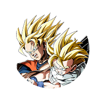 Son Goku Super Saiyan & Son Gohan Super Saiyan (enfant)