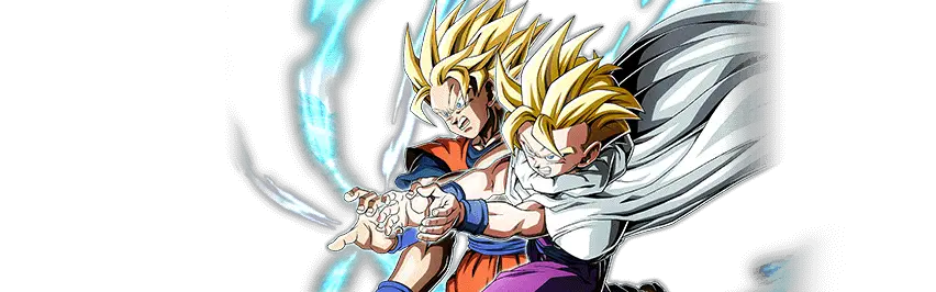 Son Goku Super Saiyan & Son Gohan Super Saiyan (enfant)