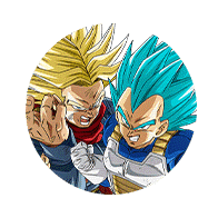 Vegeta Super Saiyan divin SS 
& Trunks Super Saiyan (futur)