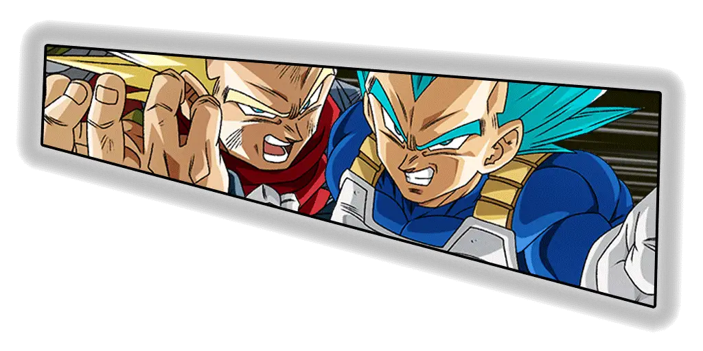 Vegeta Super Saiyan divin SS
& Trunks Super Saiyan (futur)