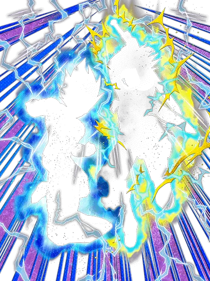 Vegeta Super Saiyan divin SS
& Trunks Super Saiyan (futur)