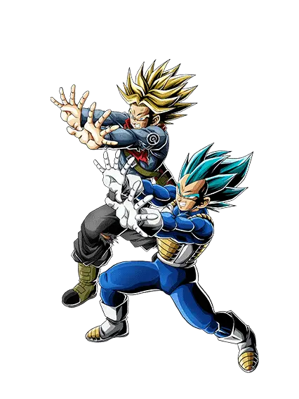 Vegeta Super Saiyan divin SS 
& Trunks Super Saiyan (futur)