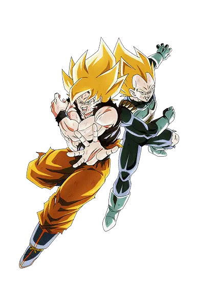 Son Goku Super Saiyan & Vegeta Super Saiyan