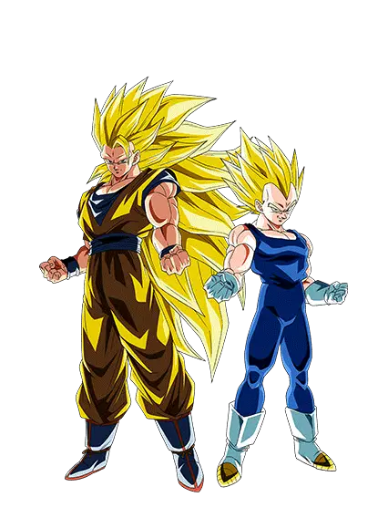 Son Goku Super Saiyan 3 & Vegeta Super Saiyan 2